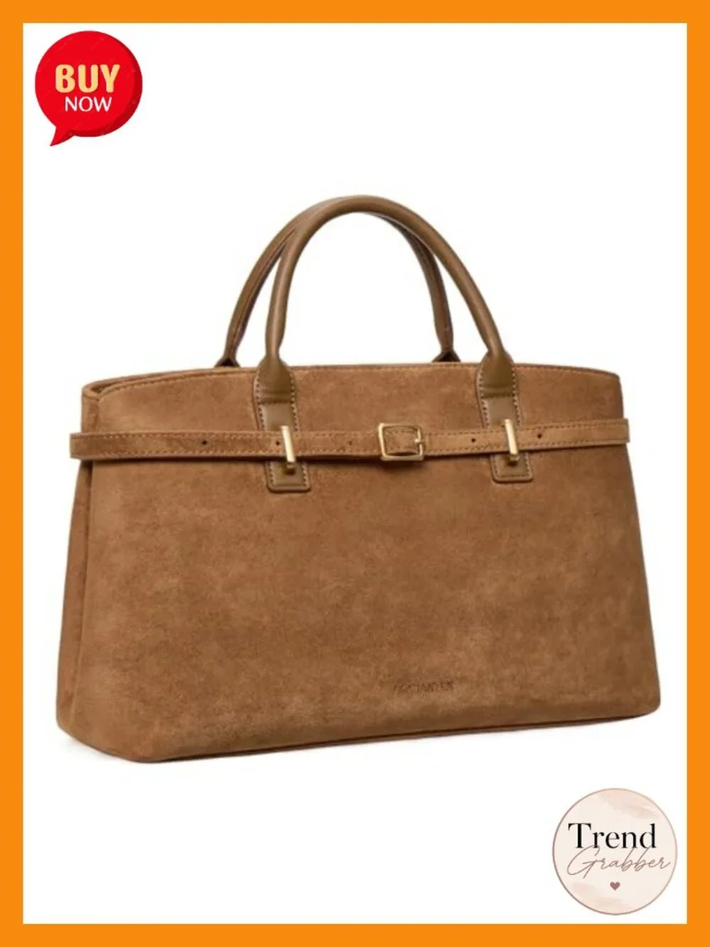 Vegan Leather Satchel Bag Women Structured Tote Work Handbag